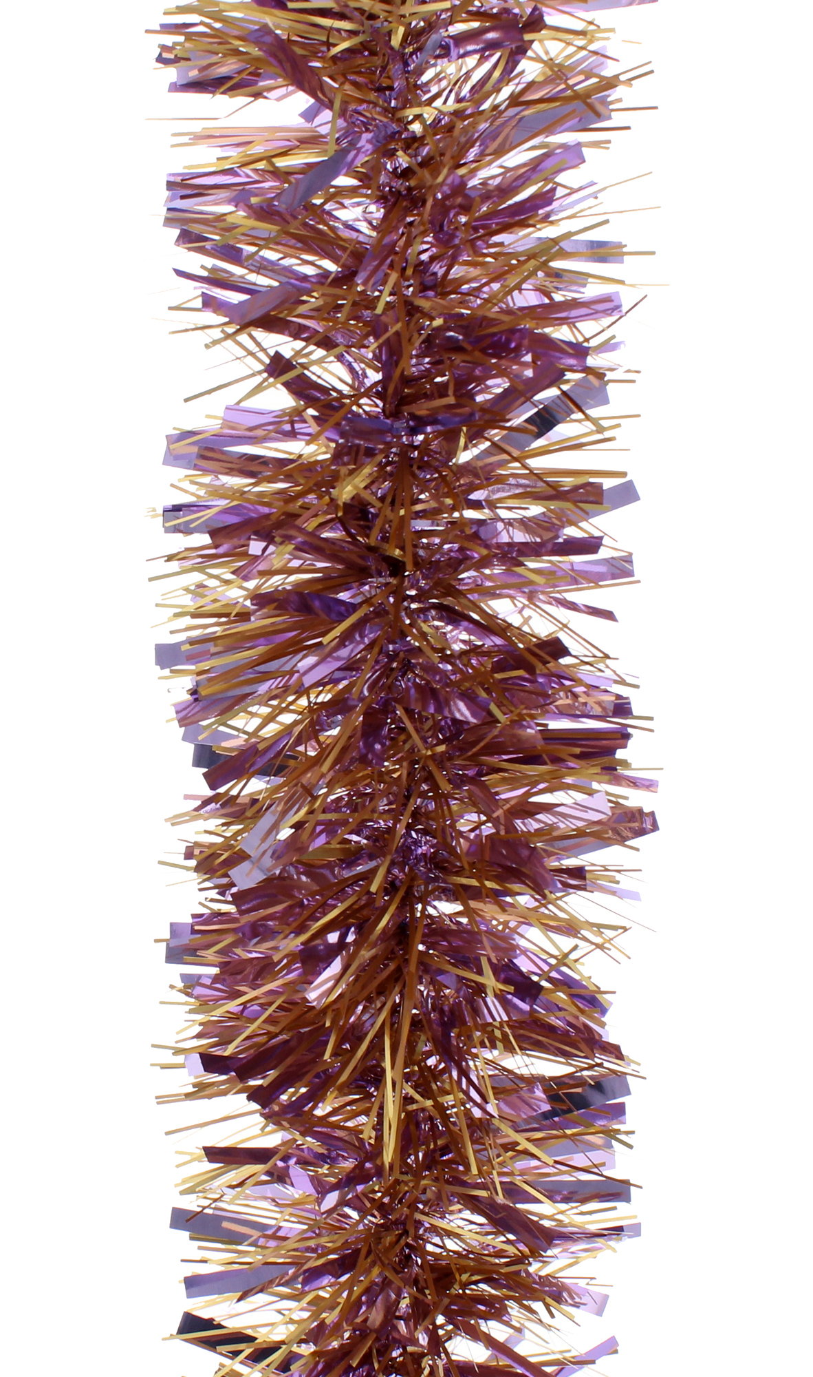 Lilac and Copper Flecked Christmas Tinsel - Decorate Christmas